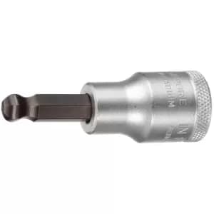 Image of Gedore Screwdriver bit socket 1/2" ball end in-hex 10 mm