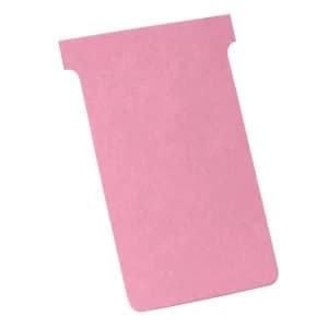 Image of Nobo T Cards Size 3 Light Pink Pack of 100 T Cards 32938916