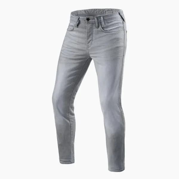 Image of REV'IT! Jeans Piston 2 SK Light Grey Used Motorcycle Jeans Size L34/W32