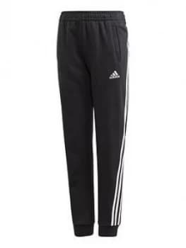Image of adidas Girls 3-Stripes Pant - Black, Size 4-5 Years, Women