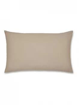 Image of Catherine Lansfield Pair of Non-Iron Housewife Pillowcases - Natural
