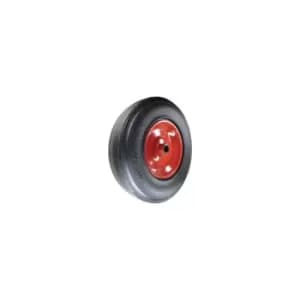 Image of Rubber Tyre Pressed Steel Centre 405MM-25MMB Wheel Roller Bearing