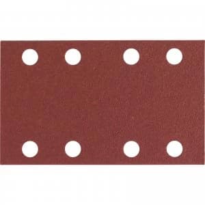 Image of Bosch Punched Hook and Loop Sanding Sheets 80mm x 133mm 120g Pack of 10