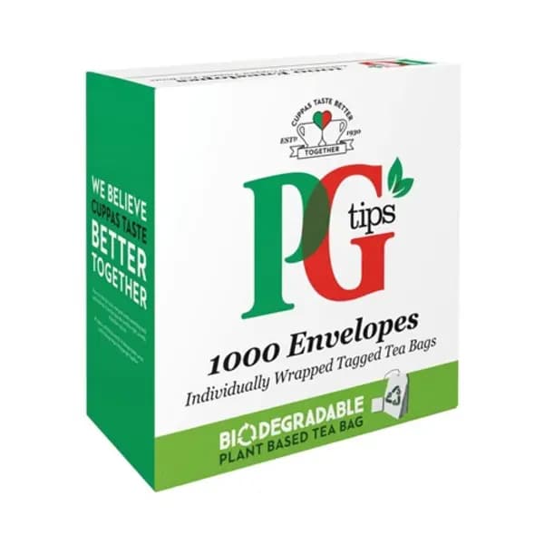 Image of PG Tips Enveloped Tagged 1000x Tea Bags
