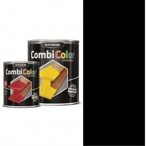 Image of Rust Oleum CombiColor Metal Protection Paint Black 750ml