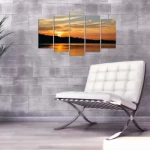 Image of 5PMX-055 Multicolor Decorative MDF Painting (5 Pieces)