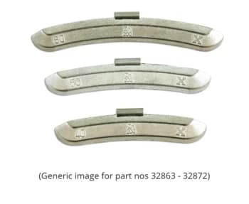 Image of Wheel Weights for Steel Wheels 50gram Box of 50 Connect 32872