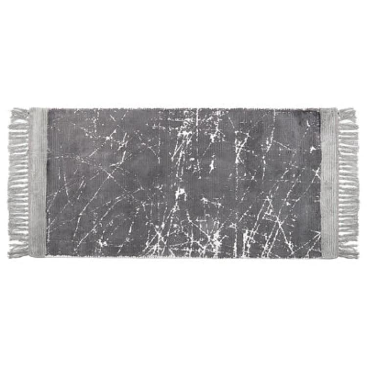 Image of Beliani Rug Hanli Grey 80 X 150 Cm Viscose