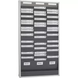 Image of EICHNER Card sorting board system, 25 compartments, height 1350 mm, with 3 rows