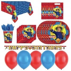 Image of Fireman Sam Party Pack for 16 Guests