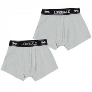 Image of Lonsdale 2 Pack Trunk Junior Boys - Grey