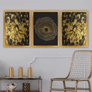 Image of 3AC174 Multicolor Decorative Framed Painting (3 Pieces)