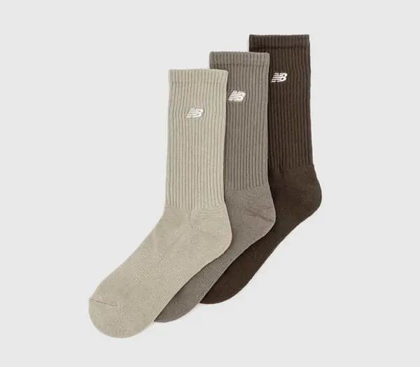 Image of New Balance Socks Nb Patch Melange Socks Brown Multi, L