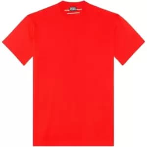 Image of Diesel Maxi Logo T-Shirt - Red