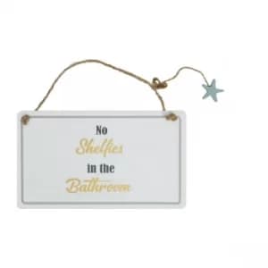 Image of HESTIA No Shelfies Hanging Plaque