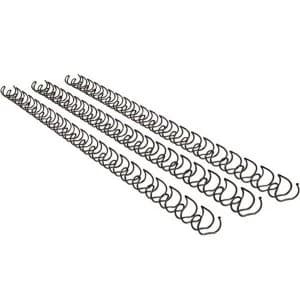 Image of GBC A4 8mm Binding Wire Elements 34 Loop 70 Sheet Capacity Black Pack of 100