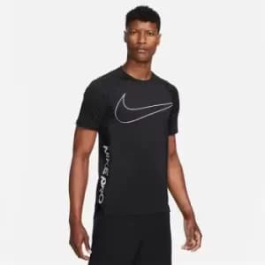 Image of Nike Pro Slim Top Mens - Black