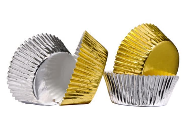 Image of Premier Housewares 60Pcs Large Cupcake Cases Silver