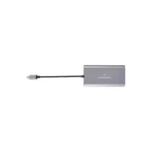 Image of Kramer Electronics KDock-3 Wired USB 3.2 Gen 1 (3.1 Gen 1) Type-C Black Silver