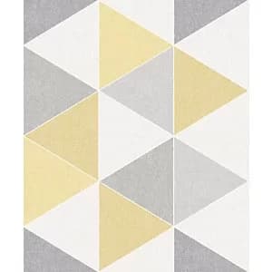 Image of Arthouse Retro Triangle Yellow Wallpaper 10.05m x 53cm