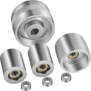 Image of Vevor Belt Grinder 2"x72" Wheel Set 4" Drive 0.75" Bore 3" Track 2" Idler