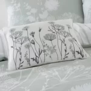 Image of Catherine Lansfield Meadowsweet Floral Cushion White