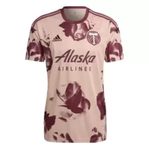Image of adidas Portland Timbers 22/23 Away Jersey Mens - Vapour Pink / Victory Crimson