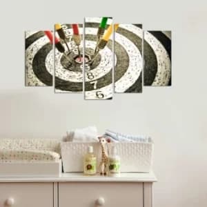 Image of 5M-51 Multicolor Decorative MDF Painting (5 Pieces)