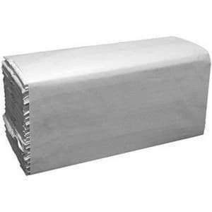 Image of Hand Towels C fold 2 ply Sleeve of 200 Towels White.