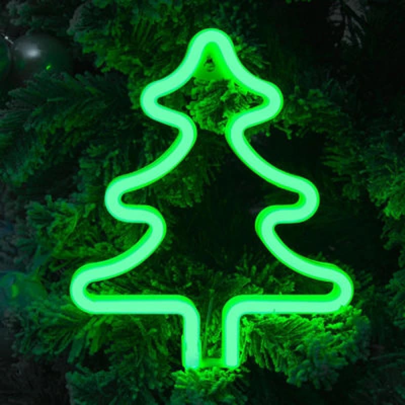 Image of Christmas Workshop Christmas Tree LED Neon Hanging Sign Light