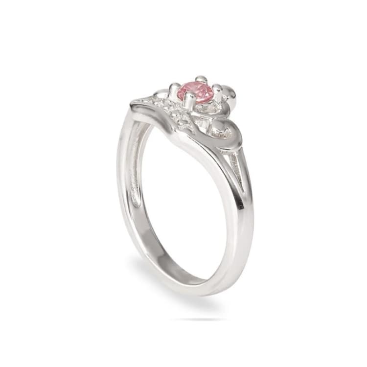 Image of Disney Silver Cubic Zirconia Princess Crown Children's Ring - F6735
