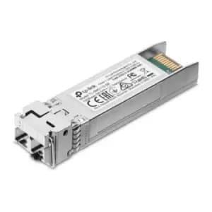Image of TP-LINK 10GBase-SR SFP+ LC Transceiver. SFP transceiver type: Fiber optic Maximum data transfer rate: 10000 Mbps Interface type: SFP+. Product colour: