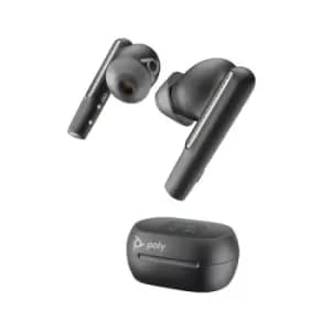 Image of POLY Voyager Free 60+ UC Touch Screen Charge Case USB-C Teams Carbon Black (P/N 216066-02)