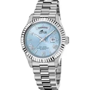 Image of Lotus Mens Lotus Stainless Steel Freedom L18854/8 - Silver and Blue