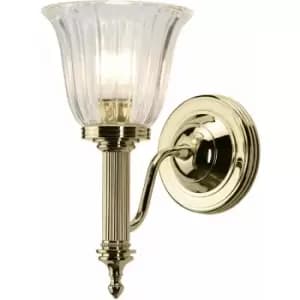 Image of Ip 44 Wall Light Highly Polished Brass LED G9 3.5W