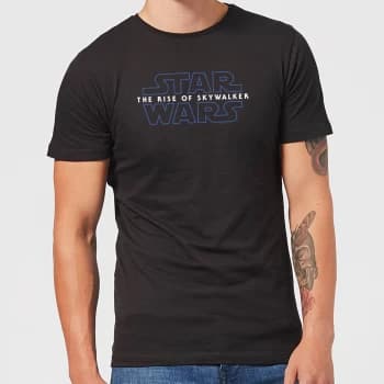 Image of Star Wars: The Rise Of Skywalker Logo Mens T-Shirt - Black - XS - Black