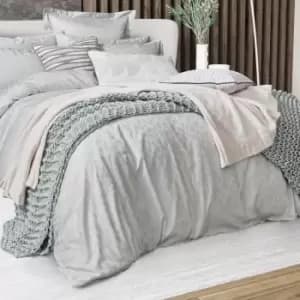 Image of Nalu Nicole Scherzinger Luana Kingsize Duvet Cover, Silver