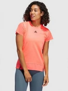 Image of adidas Heat Ready Training T-Shirt - Pink, Size 2XL, Women