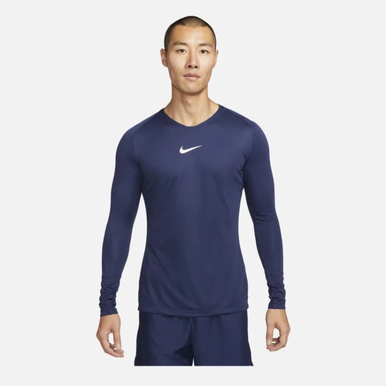 Image of Nike Dri-FIT Park First Layer Kids Soccer Jersey Midnight Navy/W unisex M