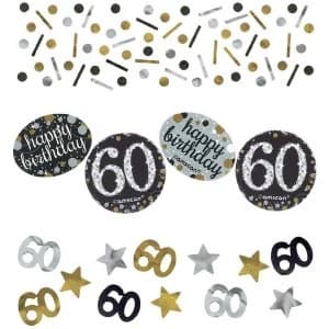 Image of Confetti sparkling Celebrate 60