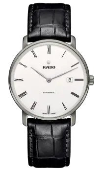Image of Rado DiaMaster Thinline Automatic Mens watch - Water-resistant 5 bar (50 m), Ceramos, light