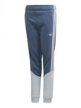 Image of Boys, adidas Originals Childrens Outline Pants - Blue, Size 9-10 Years