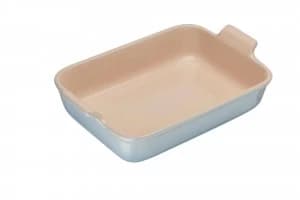 Image of Le Creuset heritage rectangular dish 32cm coastal blue Blue