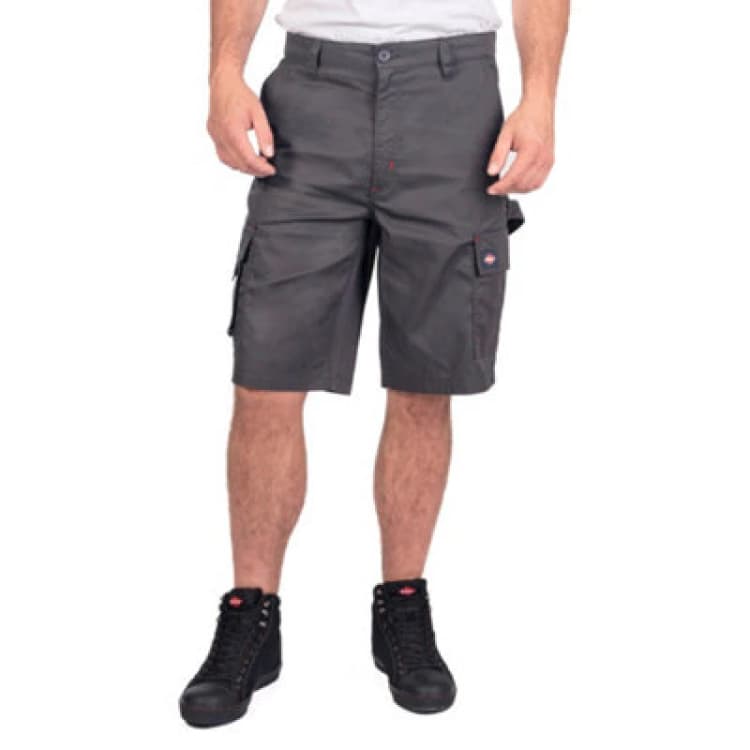 Image of Lee Cooper Workwear Lee Cooper Workwear Men Classic Cargo Shorts in Grey Size: 42R Grey 42R Male 5050217318240