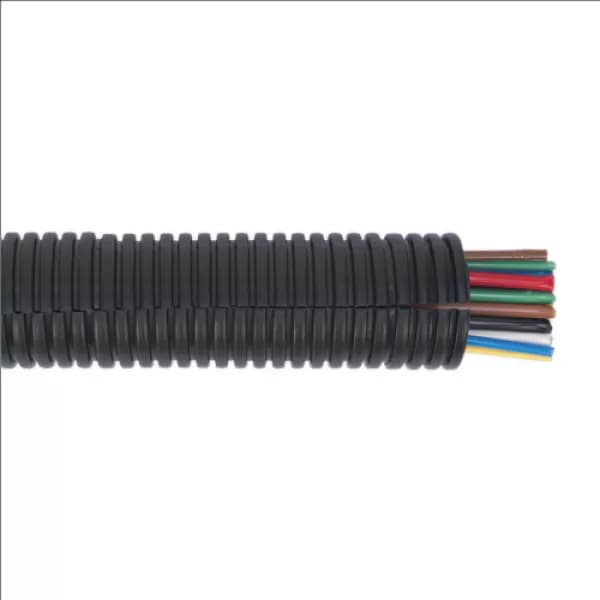 Image of Genuine SEALEY CTS2210 Convoluted Cable Sleeving Split Ø22-27mm 10mtr