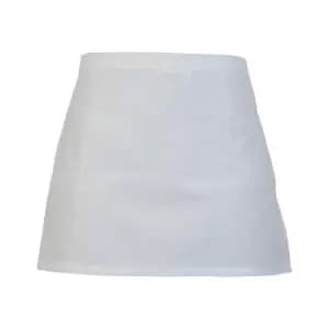 Image of Absolute Apparel Adults Workwear Waist Apron (One Size) (White)