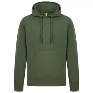 Image of Casual Classics Mens Ringspun Cotton Hoodie (M) (Military Green)