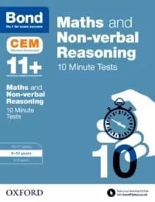 Image of Bond 11+: Maths & Non-verbal Reasoning: CEM 10 Minute Tests : 9-10 years