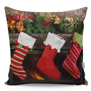 Image of A12942 Multicolor Cushion Three Stockings