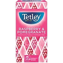 Image of Tetley Raspberry & Pomegranate 25's - Pack of 6